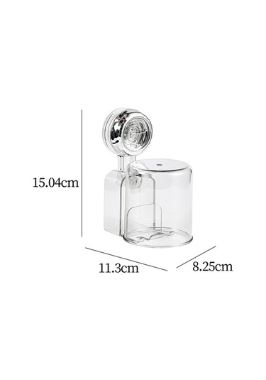 Bosphorusboutique02 Argent Renk Suntek Vantuz Diş Fırçası Tutucu Ev İçin Çok Kullanışlı Diğer