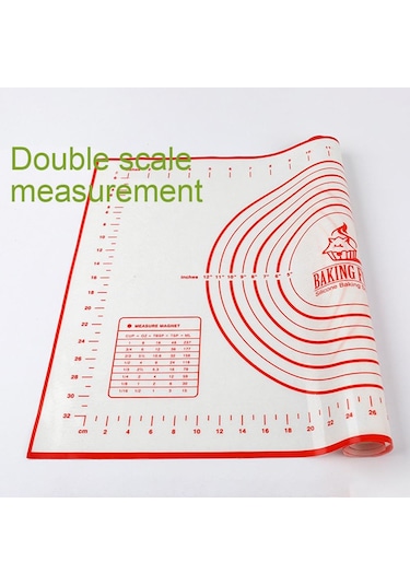 Silikon Yapışmaz Yoğurma Yuvarlanan Hamur Mat Pişirme Pedi Ölçekli Bakeware 40x30cm