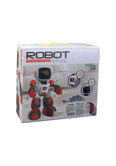 Uzaktan Kumandalı Işıklı Sesli Ses Kaydı Yapan Yürüyen Robot