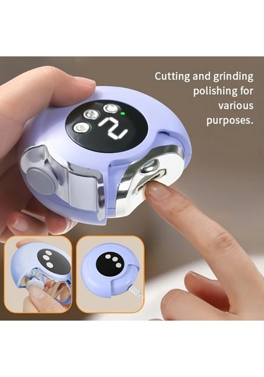Willowhaven Usb Şarj Edilebilir Yükseltilmiş Güç Sürümü Beyaz Elektrikli Tırnak Makası Ve Dosya 3 Hız Ayarlı Ev Kullanımı İçin Tırnak Bakım Seti