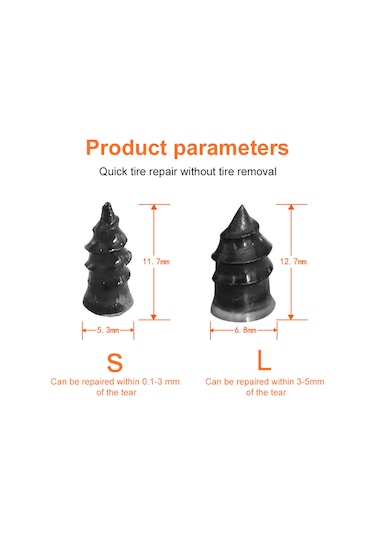 Padalink 10 Adet Motosiklet Ve Elektrikli Araç Lastiği Tamir Pimleri - Hızlı, Montajsız, Hasarsız Onarım Mantar Pimi Küçük Boy