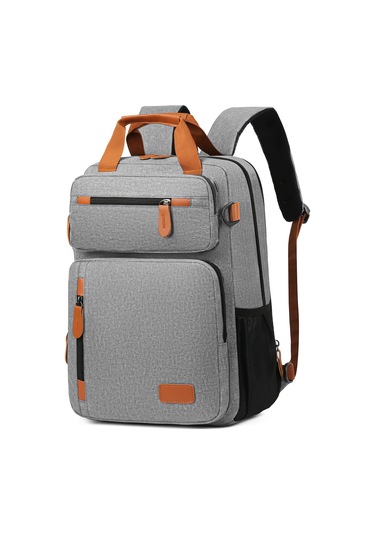 Jeemson Erkekler İçin 15.6" Laptop Bölmeli, Suluğa Dayanıklı, Geniş Depolama, Ergonomik Sırtlı, Çok Amaçlı Seyahat-iş Sırt Çantası Gri Gri