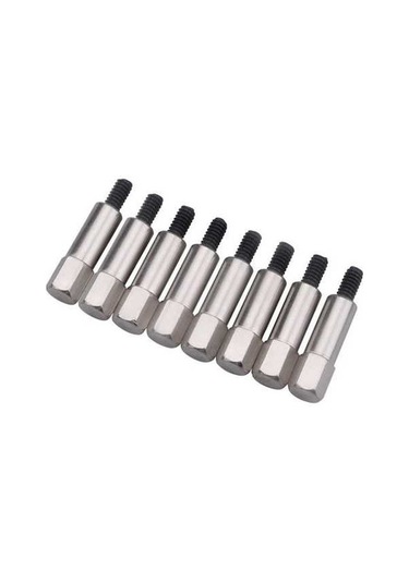 Moly 8 Adet Kromlu Çelik Akülü Kapağı Cıvata Seti - 1/4-20 Işın Açısı, 283-400 Motorlar İçin Dayanıklı Montaj Parçası - Kaliteli Demir Cıvata Takımı