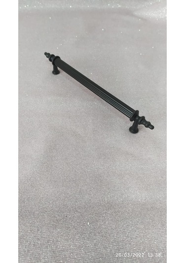Sehrimanoglu 160mm Osmanlı Sıyah Kulp Mat Siyah Çekmece Dolap