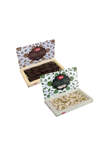 İpek Pişmaniye Saray Helvası A.fıstıklı 250 Gr + Çik. Kaplamalı 350 Gr