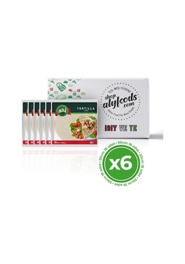 Aly Sade Tortilla Lavaş 30 cm 18'li Paket 6 x 1620 G