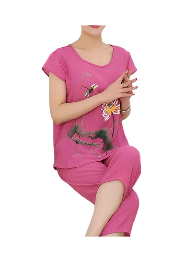 Kraliyet Mavisi Eladies 1 Takım Tişört Pantolon Kısa Kollu Gevşek İki Parçalı Çiçek Hayvan Baskı Orta Yaşlı İçin Pijama Seti Saks Mavisi Kraliyet Mavisi Eladies 1 Takım Tişört Pantolon Kısa Kollu Gevşek İki Parçalı Çiçek Hayvan Baskı Orta Yaşlı İçin Pijama Seti Saks Mavisi