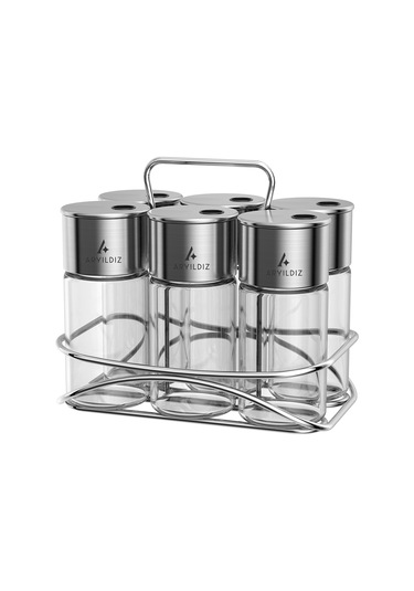 Aryıldız Timeless 7 Parça Baharat Seti 130 Ml Şeffaf