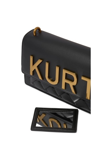 Kurt Geiger Shoreditch East West %100 Deri Kadın Omuz Çantası Siyah