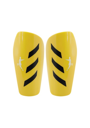 Pro Futbol Tekmeliği Çoraplı Çocuk Yetişkin Kaval Koruyucu Tekmelik Futbolcu Dizliği Sarı