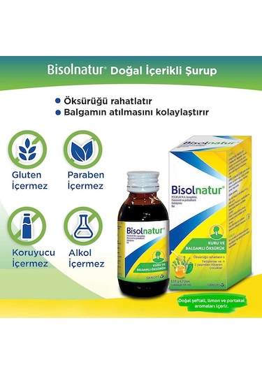 Bisolnatur Bitkisel Şurubu 128 Gr 2 Adet
