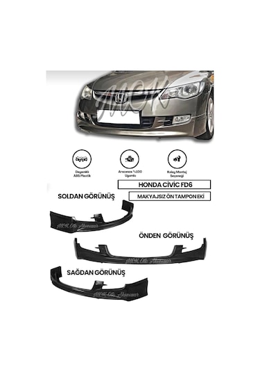 Honda Civic Fd6 Makyajsız Body Kit Seti Plastik 2006 2007 2008 2009