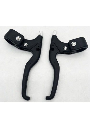 Xindoker Çocuk Bisikleti İki Parmaklı Plastik Fren Kolu - Siyah Çift Paket - Bisiklet Aksesuarı Fren Manipülatörü Siyah