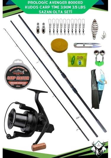 Prologic Avenger 8000xd Kudos Carp Time 3.90m 3.5 Lbs Sazan Olta Seti Standart