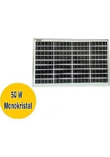 50 Watt Monokristal Güneş Paneli 1. Sınıf A Class