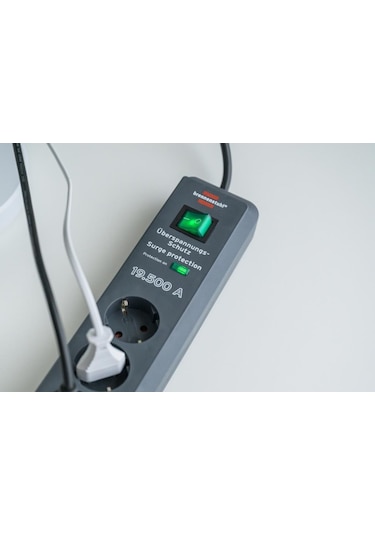 Brennenstuhl Secure-Tec 19.500 Amper 6 Soketli 2 Metre Akım Korumalı Priz - 1159540366