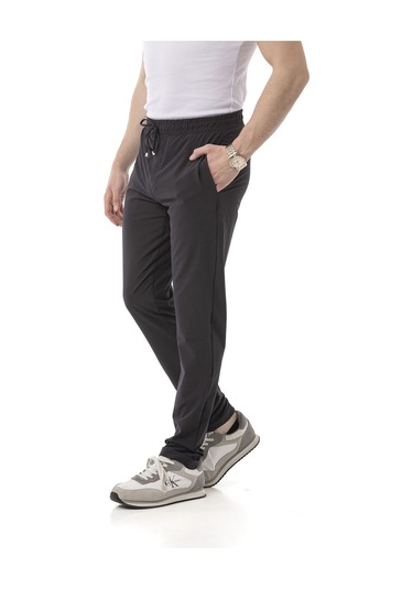 Monox Erkek Slim Fit Likralı Jogger Pantolon Füme