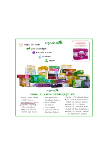 Organicsun Doğal Lavanta Sabunu 3 x 140 G
