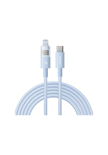 Baseus Display 20w Type-c - 8 Pin Hızlı Şarj Kablosu, Uzunluk:2m 001