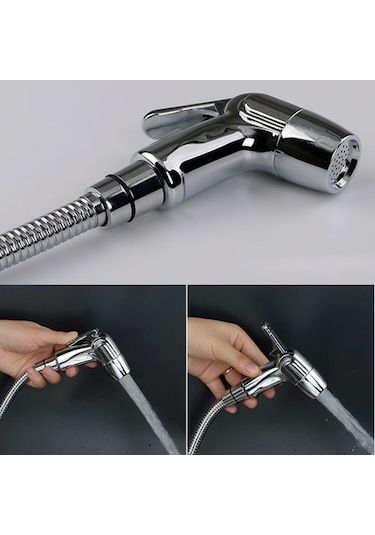 Joyhub Mingjin Shop2 D Tarzı 6 Tip Abs Plastik Tuvalet Püskürtücü Duş Başlığı Kendini Temizleyen El Banyo Bide Musluk Püskürtme Tabancası Su Yıkama 6js5xg Beyaz