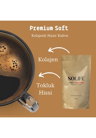 Solife Kolajenli Hazır Kahve Premium Soft 100 G