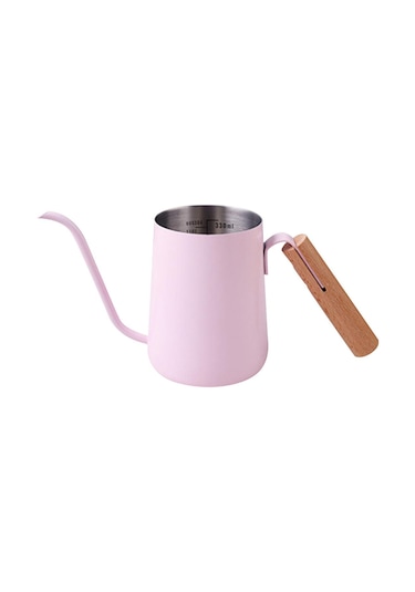 Suntek Pour Over Kettle Paslanmaz Akış Ağızlı Pembe Pembe