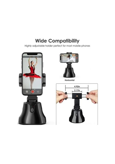Novahub Ezonedeal 360 Otomatik Takip Vlog Telefon Aparatı - Selfie Çubuğu - Aı Teknoloji İle Pratik Çekimler