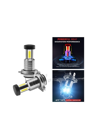 Suntek DC9V-32V 13000LM 3 Taraf 360 Aydınlatma 9005 Hb3 2x Araba Led Far Ampulleri