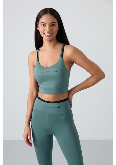 Tommylife Mint Yeşili Esnek Standart Fit Performans Kadın Tayt Takım - 95333
