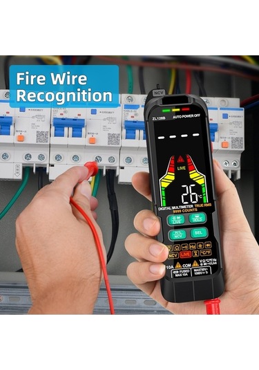 Besthome1 Portatív Multimetro Inteligente - Ncv Ölçüm, 6000 Sayım, Usb Şarjlı, Veri Depolama Ve Fenerli