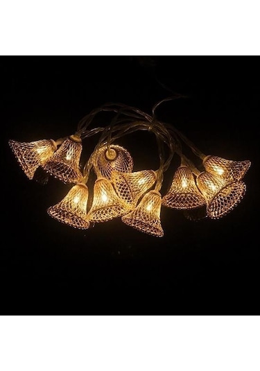 Buffer Parti Ve Özel Gün Dekorasyonu Çan Şeklinde Metal Şerit Led Işık