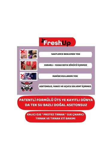 Freshup Çilek Özlü Kalıcı Oje ve Protez Tırnak Çıkarıcı 10 ML