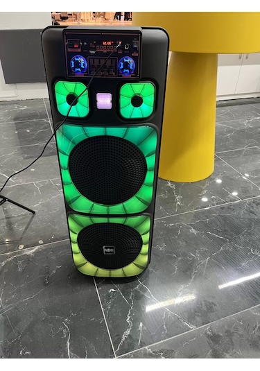 Ndr Dev Bluetooth Hoparlör Dev Kareoke Ses Sistemi 2 Mikrofonlu 5000w