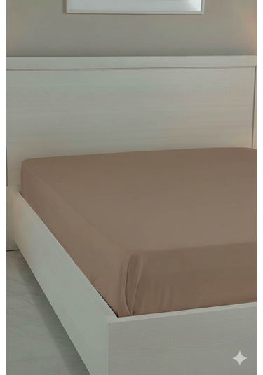 %100 Pamuk Ranforce Premium Çift Kişilik Lastikli Çarşaf - Mocha Mocha