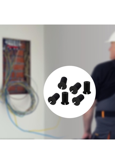 Homyl 6 Adet Kablo Yönlendirme Grommet& 39 İ Starlink Siyah