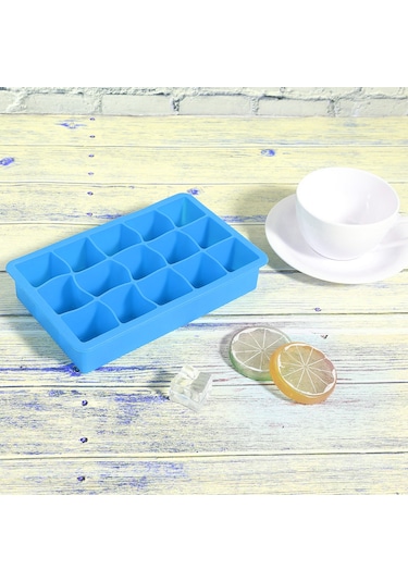 Hfambition Mutfak Ve Bar İçin 15 Bölmeli Silikon Buz Kalıbı - Yemek, Çikolata, Tatlı Hazırlama - Esnek Ve Dayanıklı Çok Renkli