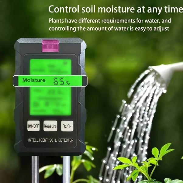 Willowhaven 1 Adet Cloud Prime 6'lı Toprak Ölçer, Dijital Ekran, Ayarlanabilir, Pil İle Çalışır, Siyah