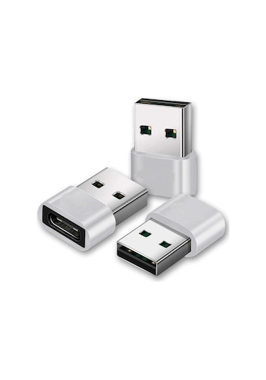 Usb C Adaptörü 3'lü Paket, İphone İle Uyumlu Usb A - Usb C Şarj Cihazı Jsr