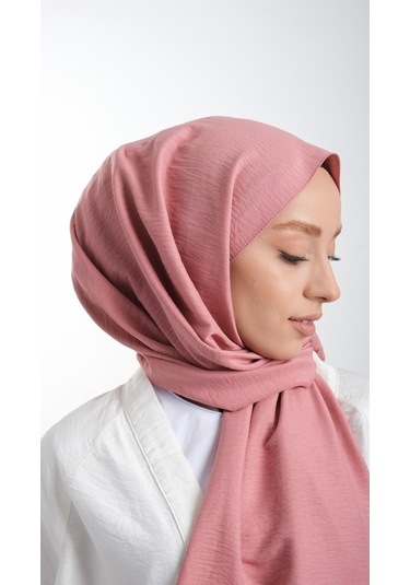 Hürrem Bone 202105_21 Pamuk Düz Klasik Caz Şal Gülkurusu