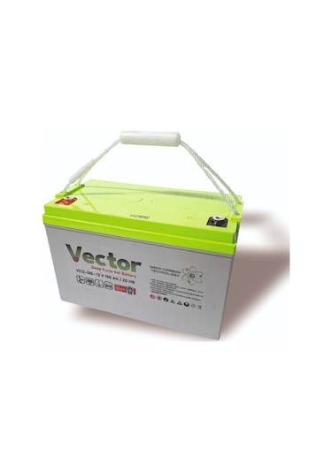 Vector 12 V 100 Ah Amper Jel Akü Deep Cycle Nanocarbon