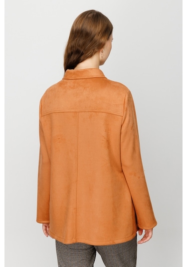 Ekol Büyük Beden Camel Kadın Trençkot 23207705 001