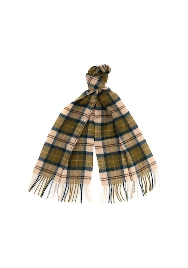 Barbour Unisex Tartan Yün Atkı (%100 Lambswool) Tn51 Ancient Tart 1-Tn51 Ancient Tartan