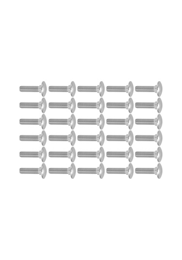 30pcs M8x30 Stainless Carriage Bolts Dın 603 Standart