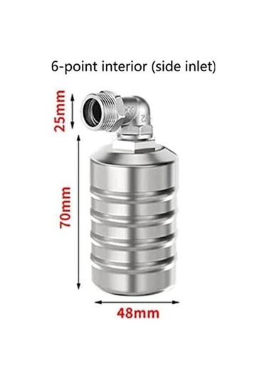 Tongxida 304 Paslanmaz Vana Şamandıra Otomatik Küresel Gümüş D, Çok Renkli Bosphorusboutique Tam Kontrolleri Çok Renkli