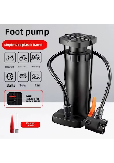 Mini Yüksek Basınçlı Ayak Pompası El Pompası Bisiklet Pompası Top Pompası
