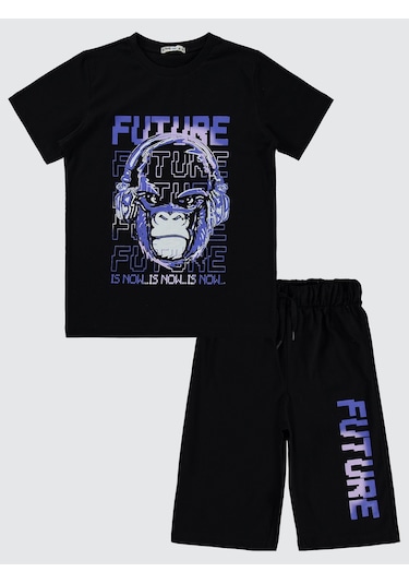 Civil Boys Erkek Çocuk Pijama Takımı 10-13 Yaş Siyah