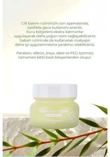 Muldream Fresh Cica Akne Karşıtı Yüz Kremi 60 ML