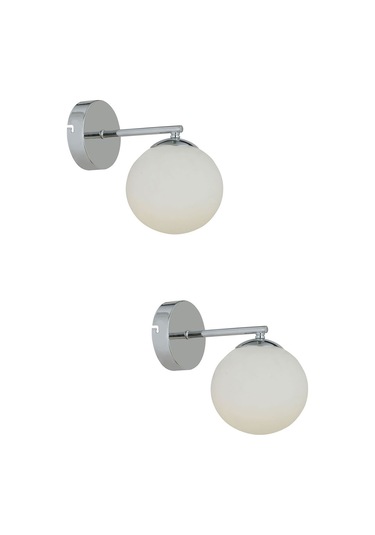 Elvin Krom Kaplama 2'li Aplik Seti Yatak Odası-Yatak başı,Cafe,Re Siyah