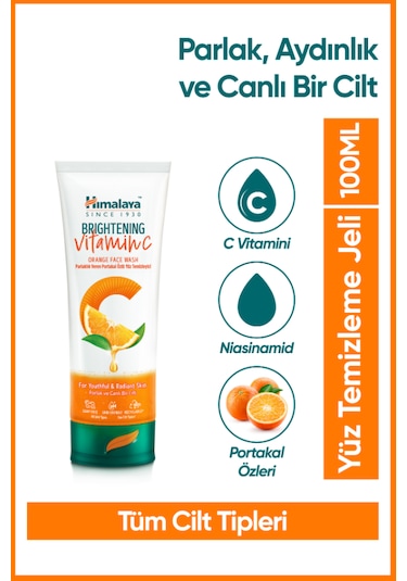 Himalaya Vitamin C Parlaklık Veren Portakal Özlü Yüz Temizleme Jeli 100 ML