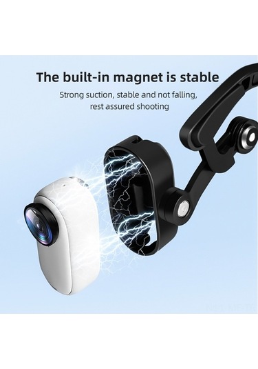 Novahub Insta360 Go3 Manyetik Başlık Montajı - Hafif Abs Kafa Kayışı, Dayanıklı Ve Kolay Montaj